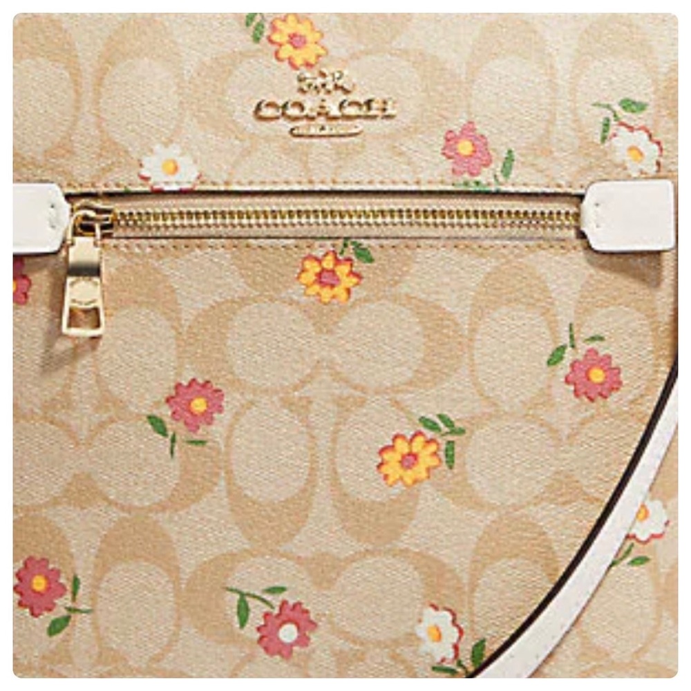 ❤️NEW COACH Mini Rowan file bag nostalgic ditzy bag purse 110 - Picture 2 of 6
